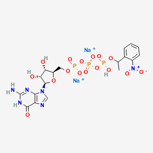 Guanosine 5'-triphosphate,p3-1-(2-nitrophenyl)ethyl ester,2Na