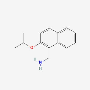 molecular formula C14H17NO B592541 (2-Isopropoxynaphthalen-1-yl)methanamine CAS No. 1049030-20-7