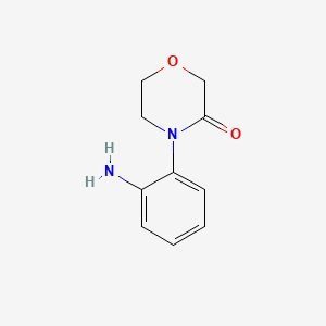 molecular formula C10H12N2O2 B592548 4-(2-Aminophenyl)morpholin-3-one CAS No. 1082588-73-5
