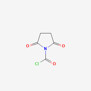 molecular formula C5H4ClNO3 B592549 2,5-Dioxopyrrolidine-1-carbonyl chloride CAS No. 134402-80-5