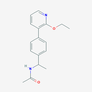 molecular formula C17H20N2O2 B5925559 N-{1-[4-(2-ethoxypyridin-3-yl)phenyl]ethyl}acetamide 