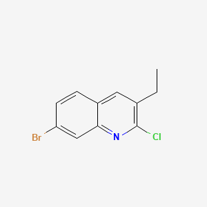 7-Bromo-2-chloro-3-ethylquinoline