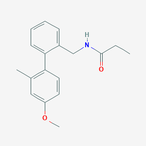 molecular formula C18H21NO2 B5925580 N-[(4'-methoxy-2'-methylbiphenyl-2-yl)methyl]propanamide 