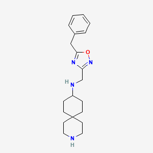 molecular formula C20H28N4O B5925621 N-[(5-benzyl-1,2,4-oxadiazol-3-yl)methyl]-3-azaspiro[5.5]undecan-9-amine dihydrochloride 