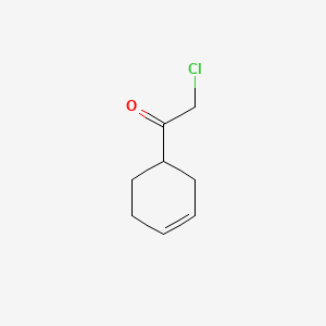 molecular formula C8H11ClO B592577 Ethanone, 2-chloro-1-(3-cyclohexen-1-yl)-(9CI) CAS No. 1614-91-1