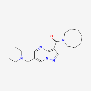 molecular formula C19H29N5O B5925831 N-{[3-(azocan-1-ylcarbonyl)pyrazolo[1,5-a]pyrimidin-6-yl]methyl}-N-ethylethanamine 
