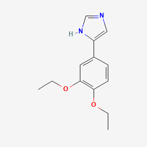 molecular formula C13H16N2O2 B5925839 4-(3,4-diethoxyphenyl)-1H-imidazole 