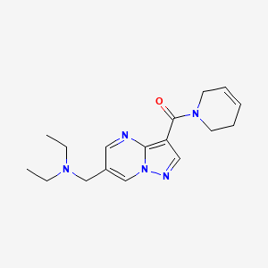 molecular formula C17H23N5O B5925867 N-{[3-(3,6-dihydropyridin-1(2H)-ylcarbonyl)pyrazolo[1,5-a]pyrimidin-6-yl]methyl}-N-ethylethanamine 