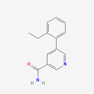 molecular formula C14H14N2O B5926092 5-(2-ethylphenyl)nicotinamide 