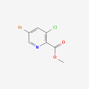 molecular formula C7H5BrClNO2 B592614 5-溴-3-氯吡啶甲酸甲酯 CAS No. 1214336-41-0