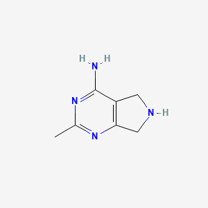 2-Methyl-6,7-dihydro-5H-pyrrolo[3,4-d]pyrimidin-4-amine