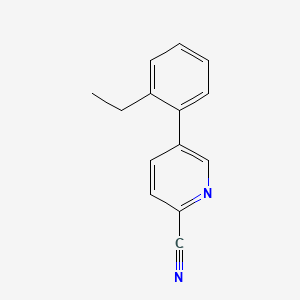 molecular formula C14H12N2 B5926238 5-(2-ethylphenyl)pyridine-2-carbonitrile 