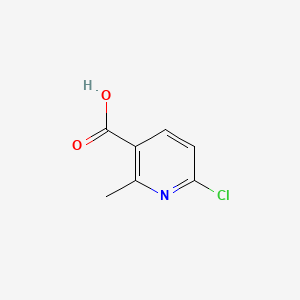 molecular formula C7H6ClNO2 B592625 6-Chloro-2-methylnicotinic acid CAS No. 137129-98-7