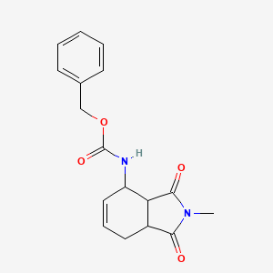 molecular formula C17H18N2O4 B592626 Benzyl (2-methyl-1,3-dioxo-2,3,3a,4,7,7a-hexahydro-1H-isoindol-4-yl)carbamate CAS No. 768370-07-6