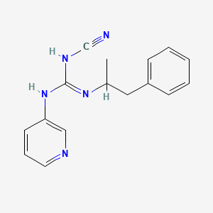 1-Cyano-2-(1-phenylpropan-2-yl)-3-pyridin-3-ylguanidine