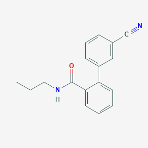 molecular formula C17H16N2O B5926369 3'-cyano-N-propylbiphenyl-2-carboxamide 