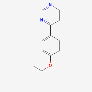 molecular formula C13H14N2O B5926458 4-(4-isopropoxyphenyl)pyrimidine 