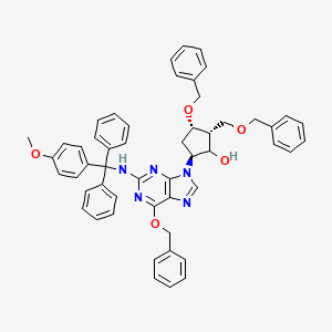 (2R,3S,5S)-3-(Benzyloxy)-5-[2-[[(4-methoxyphenyl)diphenylmethyl]amino]-6-(phenylmethoxy)-9H-purin-9-yl]-2-(benzyloxymethyl)cyclopentanol