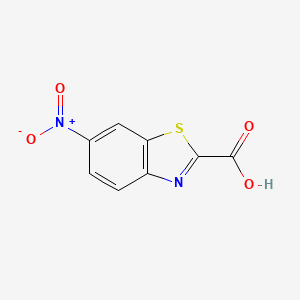 molecular formula C8H4N2O4S B592662 6-Nitrobenzo[d]thiazole-2-carboxylic acid CAS No. 131123-99-4