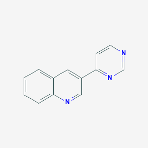 molecular formula C13H9N3 B5926705 3-pyrimidin-4-ylquinoline 