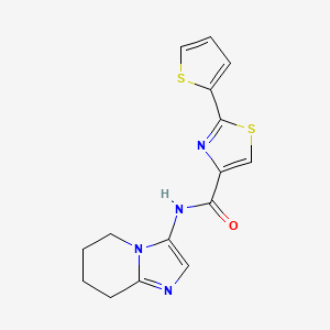 molecular formula C15H14N4OS2 B5926718 N-(5,6,7,8-tetrahydroimidazo[1,2-a]pyridin-3-yl)-2-(2-thienyl)-1,3-thiazole-4-carboxamide 