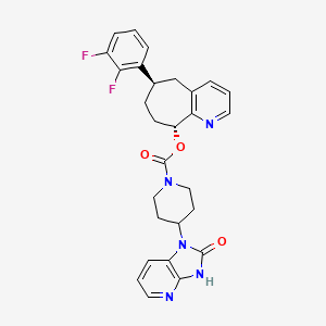 molecular formula C28H27F2N5O3 B592685 BMS-846372 CAS No. 1190363-03-1
