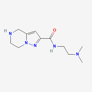 molecular formula C11H19N5O B5926869 N-[2-(dimethylamino)ethyl]-4,5,6,7-tetrahydropyrazolo[1,5-a]pyrazine-2-carboxamide dihydrochloride 