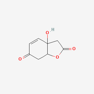 1-Oxo-4-hydroxy-2-en-4-ethylcyclohexa-5,8-olide