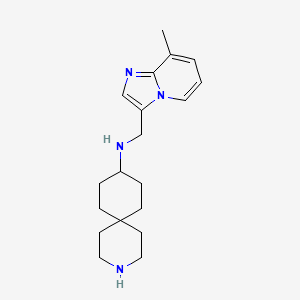 molecular formula C19H28N4 B5926895 N-[(8-methylimidazo[1,2-a]pyridin-3-yl)methyl]-3-azaspiro[5.5]undecan-9-amine dihydrochloride 