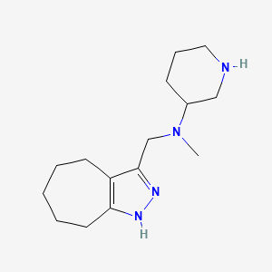 molecular formula C15H26N4 B5926935 N-(1,4,5,6,7,8-hexahydrocyclohepta[c]pyrazol-3-ylmethyl)-N-methyl-3-piperidinamine dihydrochloride 