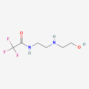 molecular formula C6H11F3N2O2 B592696 2,2,2-Trifluoro-N-[2-[(2-hydroxyethyl)amino]ethyl]-acetamide CAS No. 364056-54-2