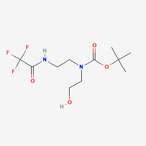 tert-Butyl 2-hydroxyethyl(2-(2,2,2-trifluoroacetamido)ethyl)carbamate
