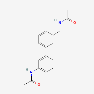 molecular formula C17H18N2O2 B5926992 N-{[3'-(acetylamino)biphenyl-3-yl]methyl}acetamide 