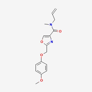 molecular formula C16H18N2O4 B5927017 N-allyl-2-[(4-methoxyphenoxy)methyl]-N-methyl-1,3-oxazole-4-carboxamide 