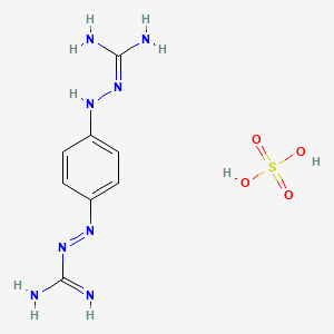 B592717 1-[4-[2-(Diaminomethylidene)hydrazinyl]phenyl]iminoguanidine;sulfuric acid CAS No. 89473-29-0