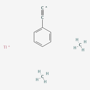molecular formula C10H13Tl B592718 CID 102268995 CAS No. 10158-43-7