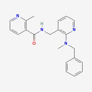 molecular formula C21H22N4O B5927185 N-({2-[benzyl(methyl)amino]pyridin-3-yl}methyl)-2-methylnicotinamide 