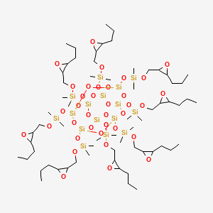 molecular formula C64H136O36Si16 B592726 Pss-octa((3-propylglycidylether)dimethy& CAS No. 136864-48-7