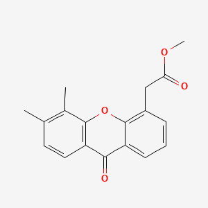 molecular formula C18H16O4 B592737 Methyl 2-(5,6-dimethyl-9-oxo-9H-xanthen-4-yl)acetate CAS No. 1035912-44-7