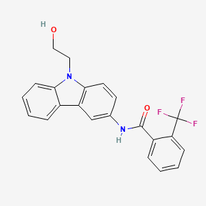 molecular formula C22H17F3N2O2 B592747 AF3485 