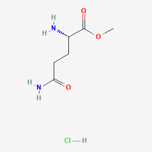 molecular formula C6H13ClN2O3 B592763 L-Glutamine methyl ester hydrochloride CAS No. 32668-14-7
