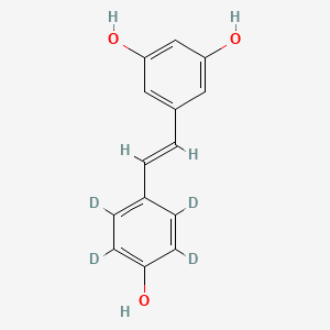 molecular formula C14H8D4O3 B592770 trans-Resveratrol-d4 CAS No. 1089051-56-8