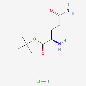 molecular formula C9H19ClN2O3 B592782 D-Glutamine tert-Butyl Ester Hydrochloride CAS No. 422324-35-4