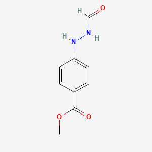 molecular formula C9H10N2O3 B592784 Methyl 4-(2-formylhydrazinyl)benzoate CAS No. 139718-89-1