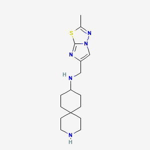 molecular formula C16H25N5S B5927946 N-[(2-methylimidazo[2,1-b][1,3,4]thiadiazol-6-yl)methyl]-3-azaspiro[5.5]undecan-9-amine 