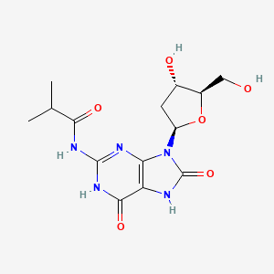 molecular formula C14H19N5O6 B592803 8-Hydroxy-N2-isobutryl-2'-deoxyguanosine CAS No. 136859-76-2