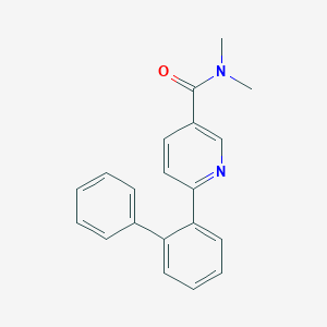 molecular formula C20H18N2O B5928055 6-biphenyl-2-yl-N,N-dimethylnicotinamide 