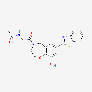 molecular formula C20H19N3O4S B5928060 N-{2-[7-(1,3-benzothiazol-2-yl)-9-hydroxy-2,3-dihydro-1,4-benzoxazepin-4(5H)-yl]-2-oxoethyl}acetamide 