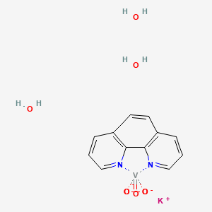molecular formula C12H14KN2O8V-3 B592814 bpV(phen) (potassium hydrate) CAS No. 171202-16-7