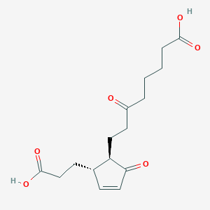 molecular formula C16H22O6 B592816 tetranor-PGJM 